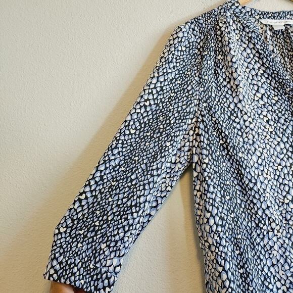 Diane Von Furstenberg Freya Silk Blend Dress Sz 10 - Picture 3 of 16